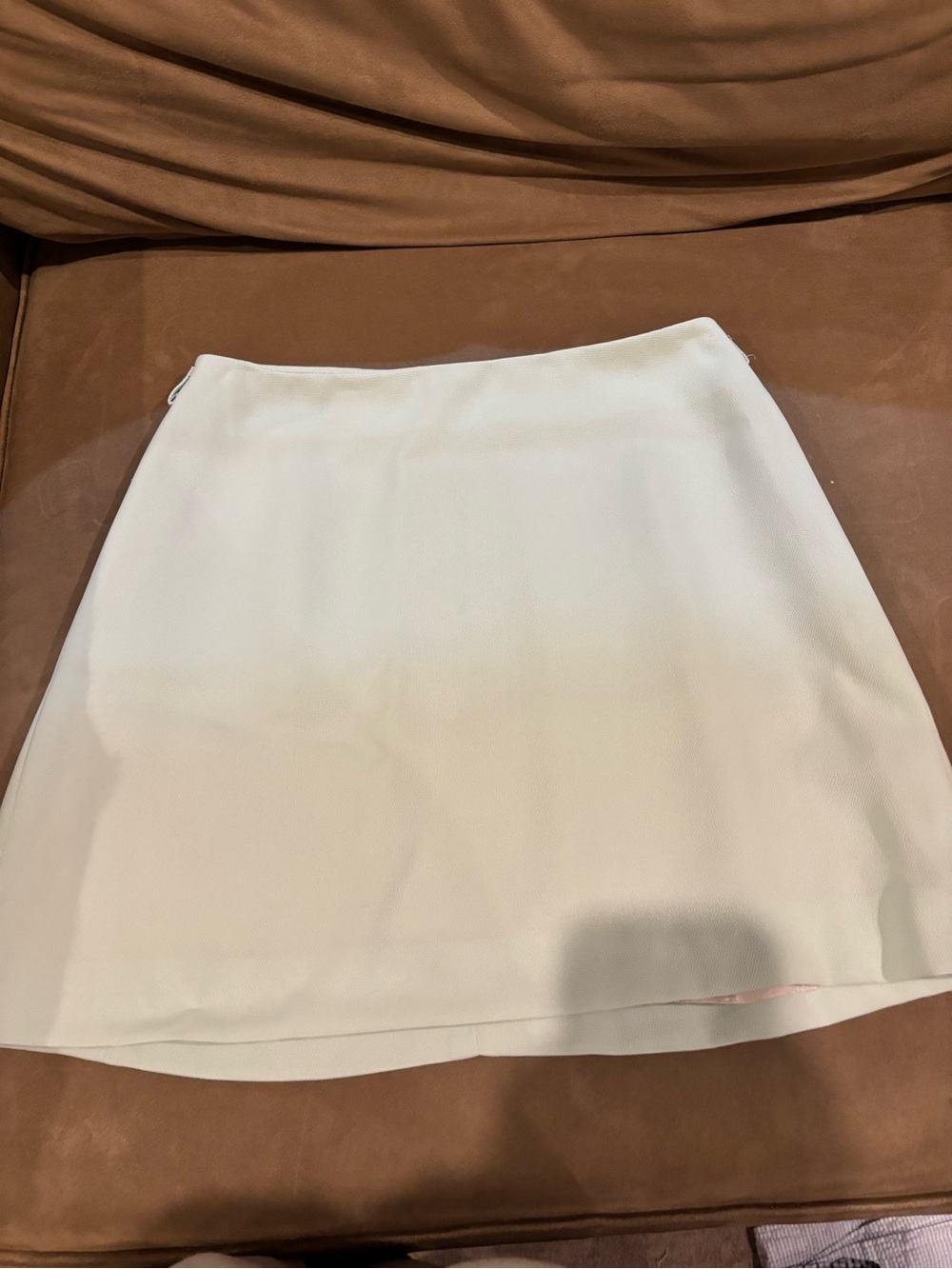 bebe light green Midi A-Line Skirt